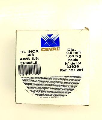 Bobine de fil INOX dia 0.6mm - 1 Kg