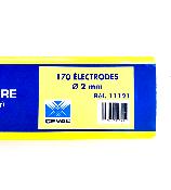 170 Electrodes grises en boite dia 2mm
