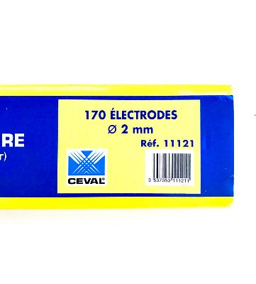 170 Electrodes grises en boite dia 2mm