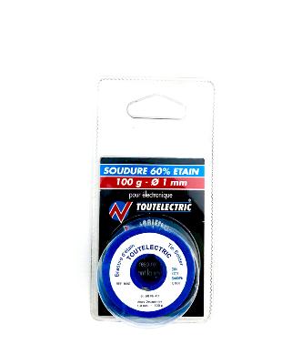 Soudure étain 60% - 1mm bobine 100g