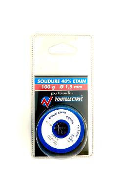 Soudure étain 40% - 1.5mm bobine 100g