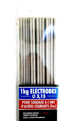 1 Kg Electrodes grises dia 3.2mm