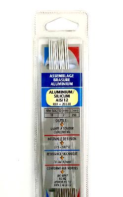 Brasure Aluminium / Silicium 10 baguettes