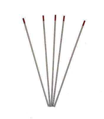 10 Electrodes Tungstène PRO TIG WT20 Thorium (Rouge)