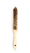 Brosse en bois poils acier