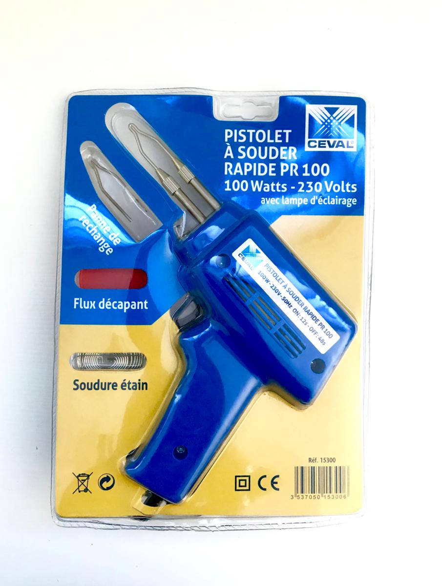 Comment réparer un pistolet à souder rapide qui ne chauffe plus pour 0€  (ToolCraft SP-200 100W 230V) 