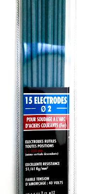 15 Electrodes grises s/coque dia 2mm
